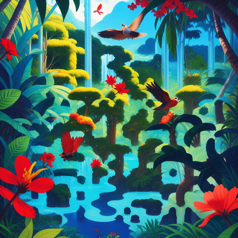 Vibrant Jungle Landscape