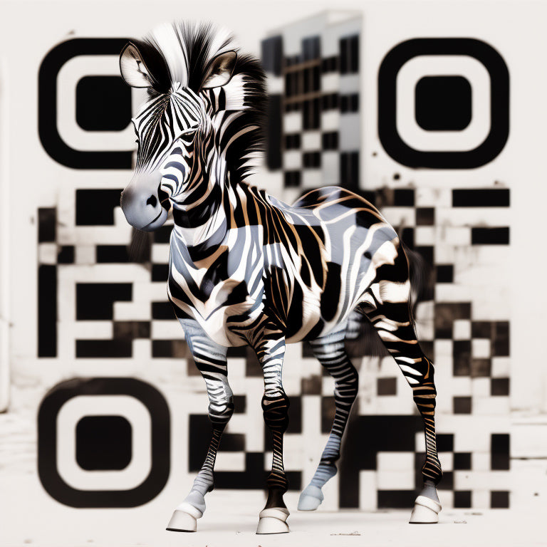 Zebra Roaming the City Streets