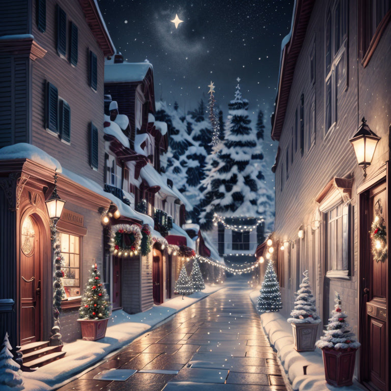 Quiet Street in a Festive Atmosphere