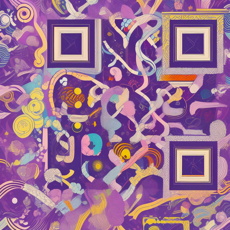 Abstract Style Pattern with Colorful Objects