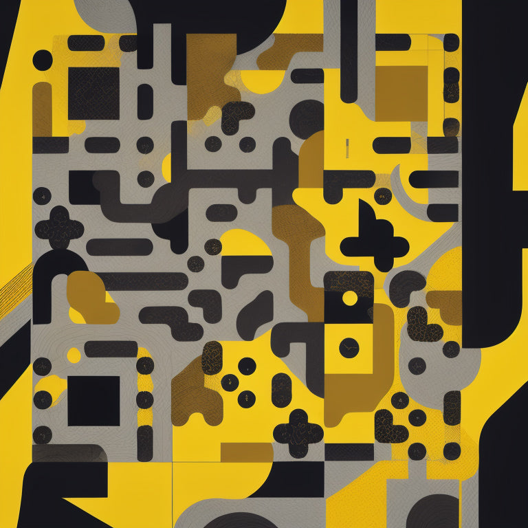 Yellow and Black Animalism Pattern