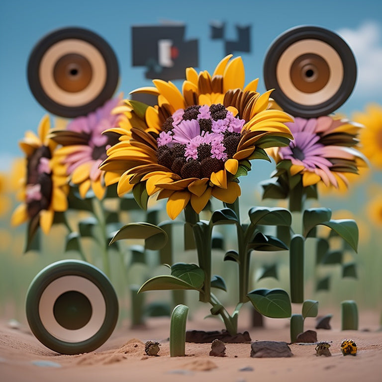 Field of Flowers and Sunflowers