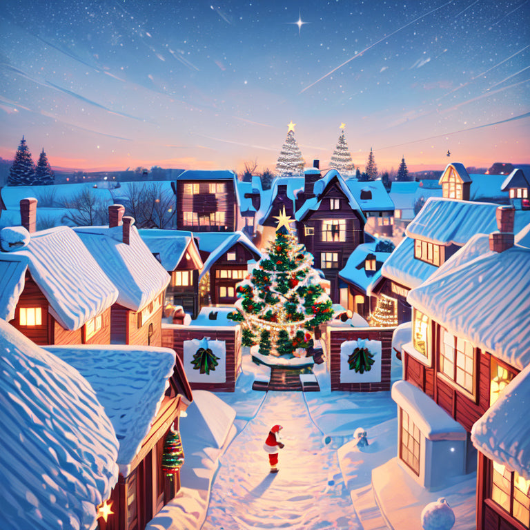 Quaint Christmas Landscape