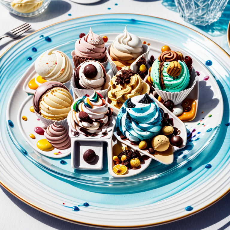 A Plate of Assorted Desserts