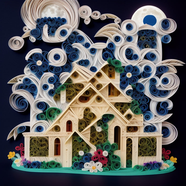 Quilling Storybook Illustration