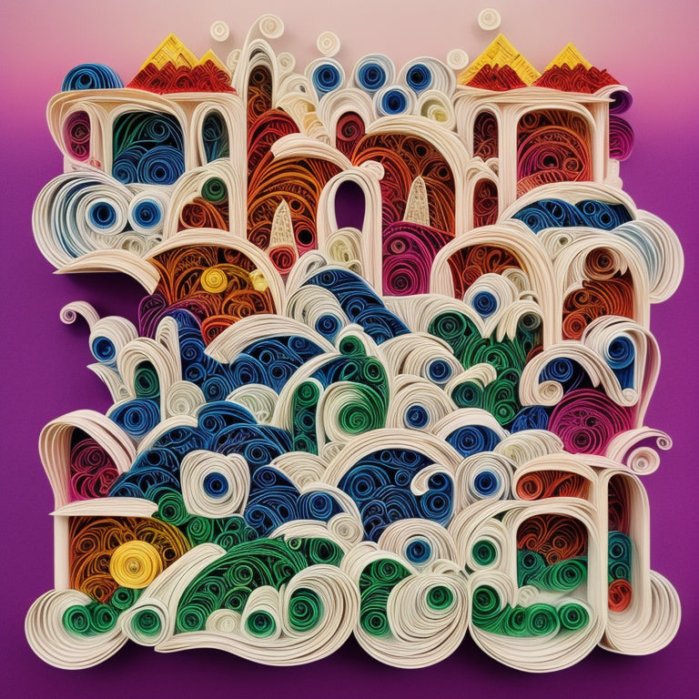 Rainbow Quilling Landscape