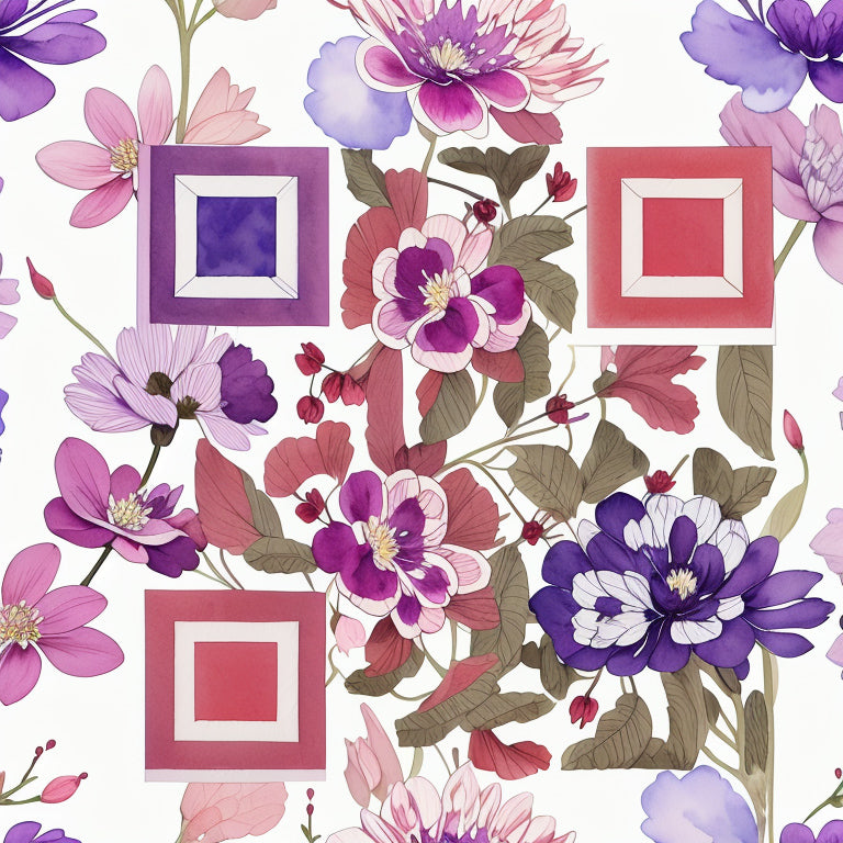 Purple Floral Wallpaper