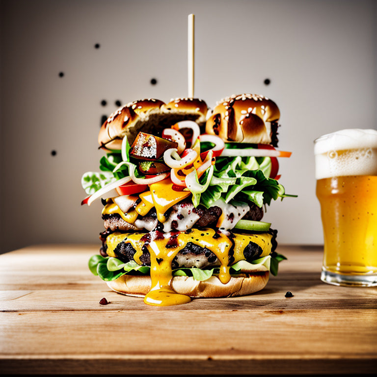 The Tasty Burger and Refreshing Beer