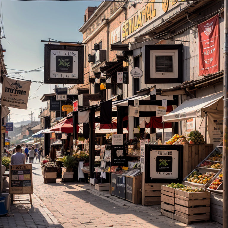 Asian Market on a City Street