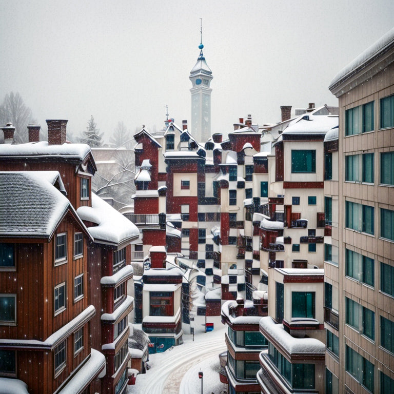 Snowy Buildings