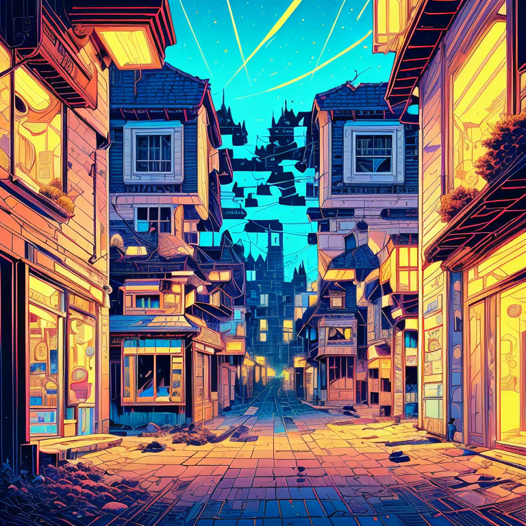 Digital Colorful Street