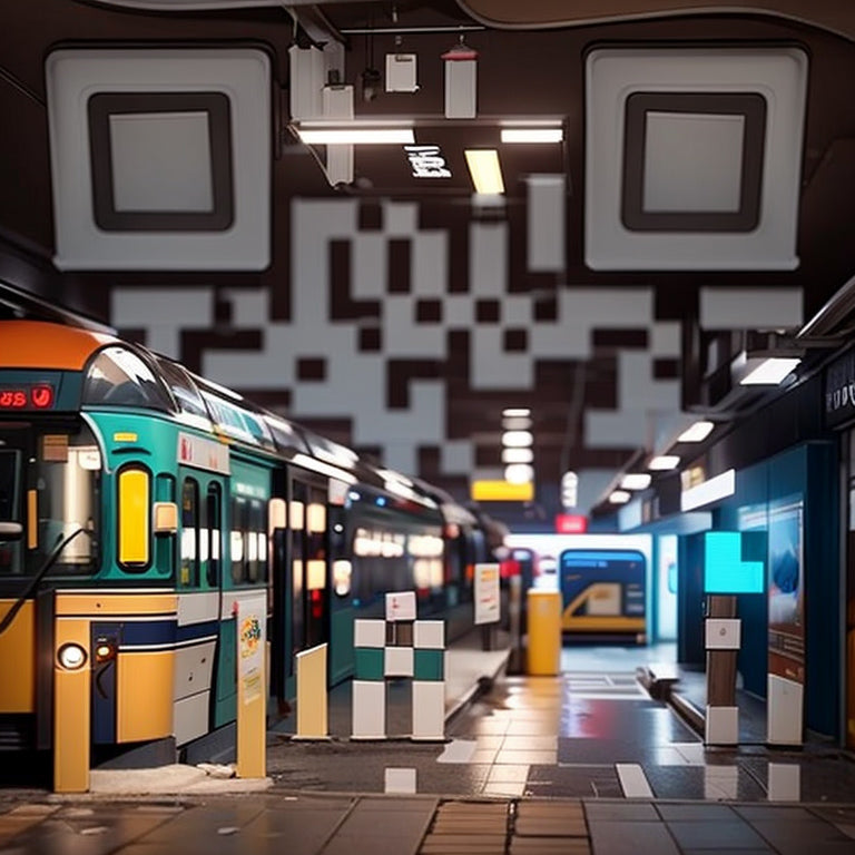Subway Train and Platform | ICQR - Artistic QR Codes