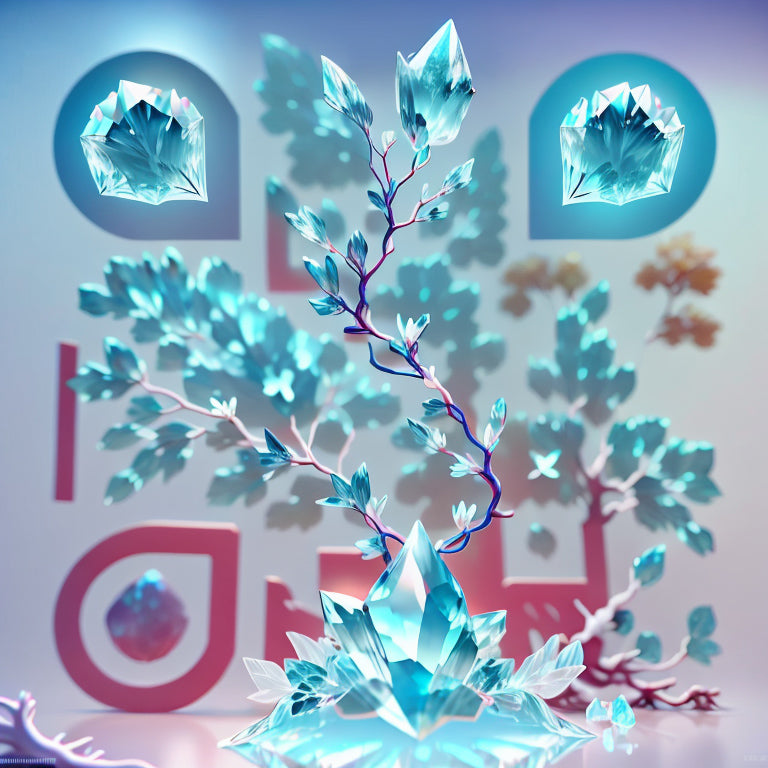 Branches with Blue Crystals