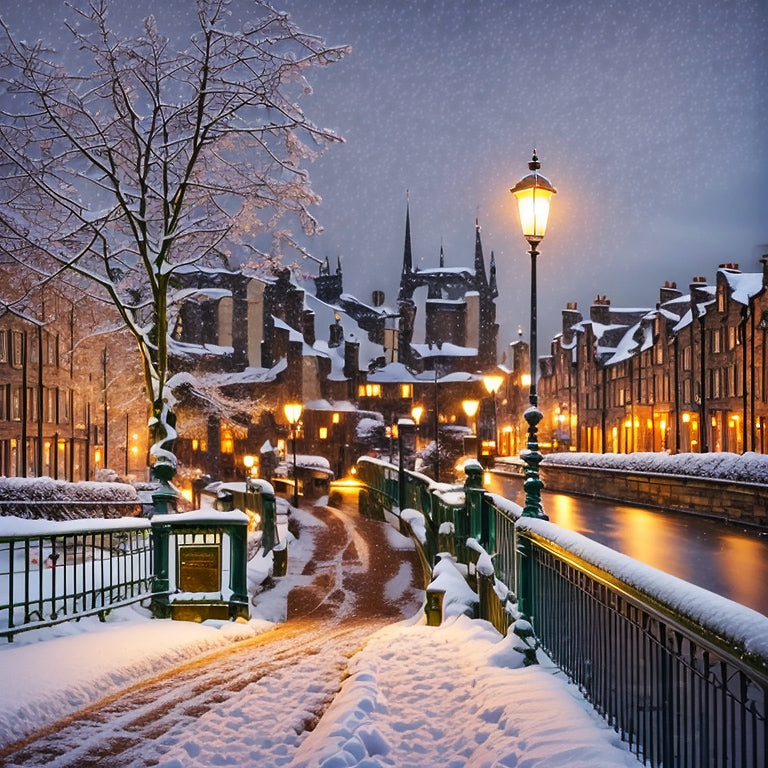 Snowy Bridge Lamp