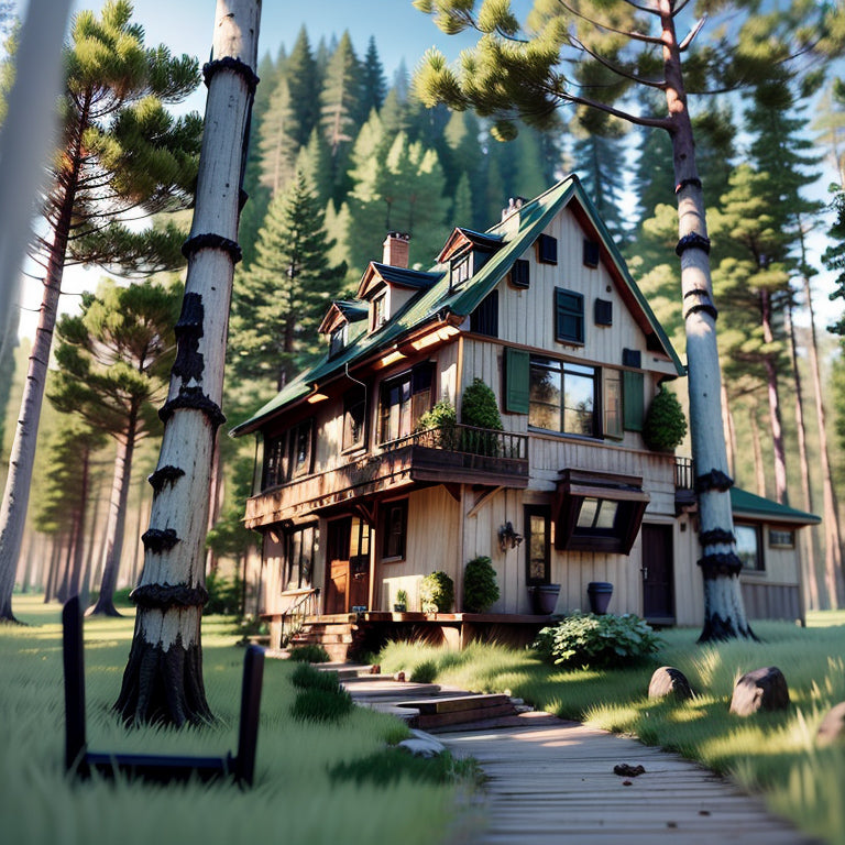 House with a Wood Path