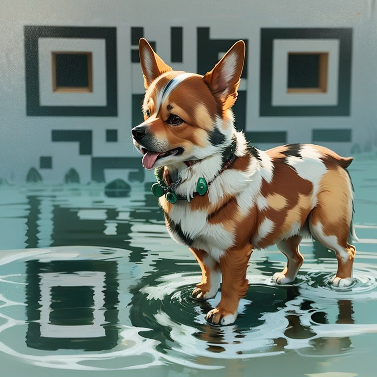 Corgi Puddle Water