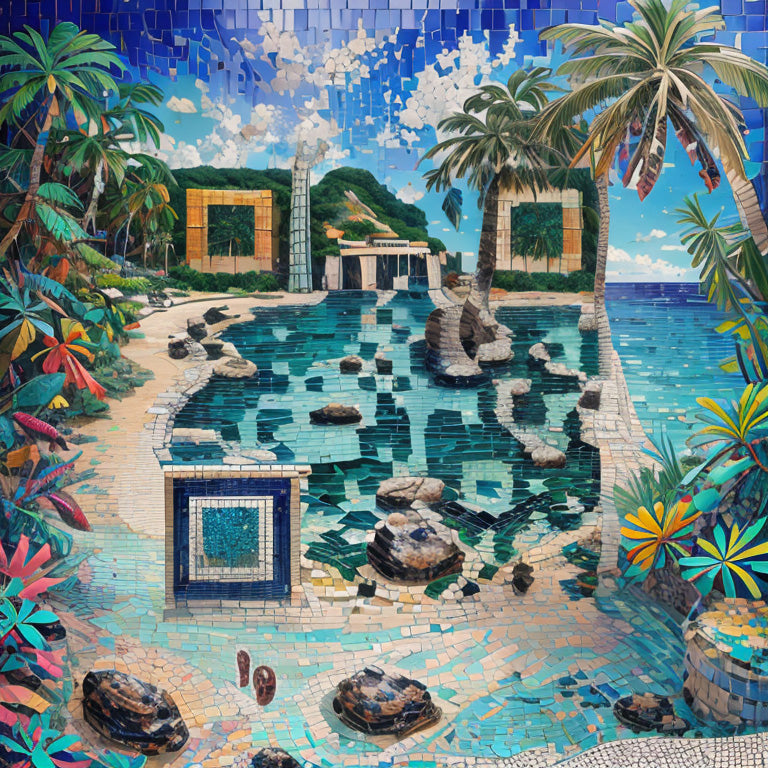 Tropical Mosaic Pieces