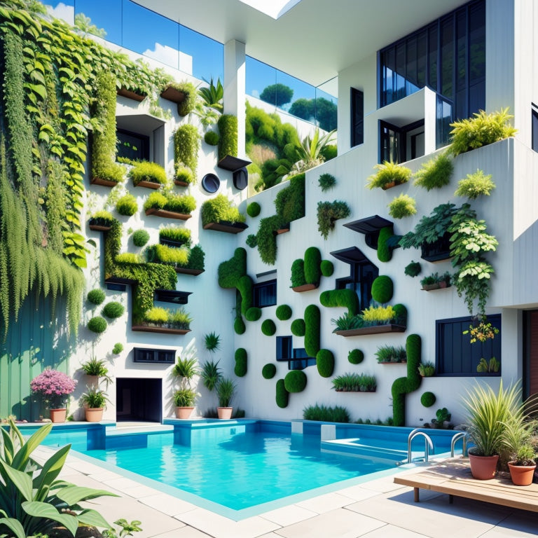 Oasis on a Green Wall