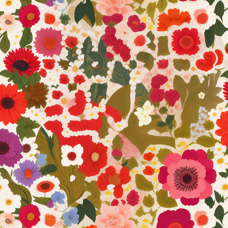 Gentle Floral Seamless Pattern