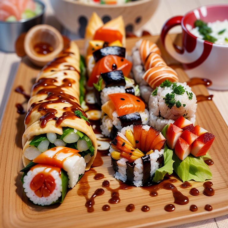 Sushi and Rolls in a Yammy Set