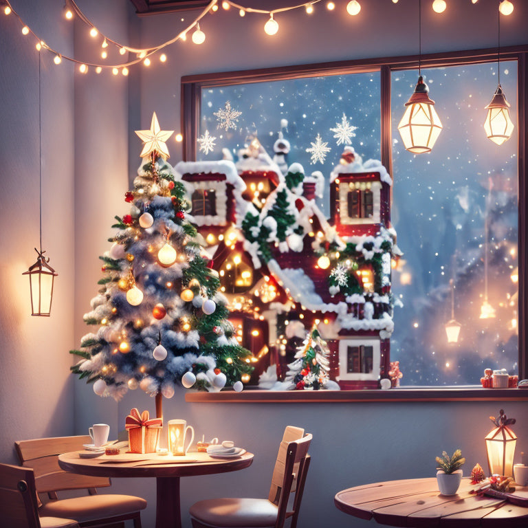 Cozy Ambiance with a Christmas Tree and Illuminations