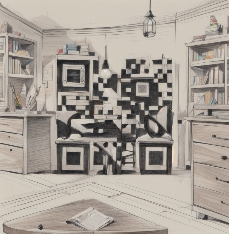 Pencil-Drawn Kid's Room