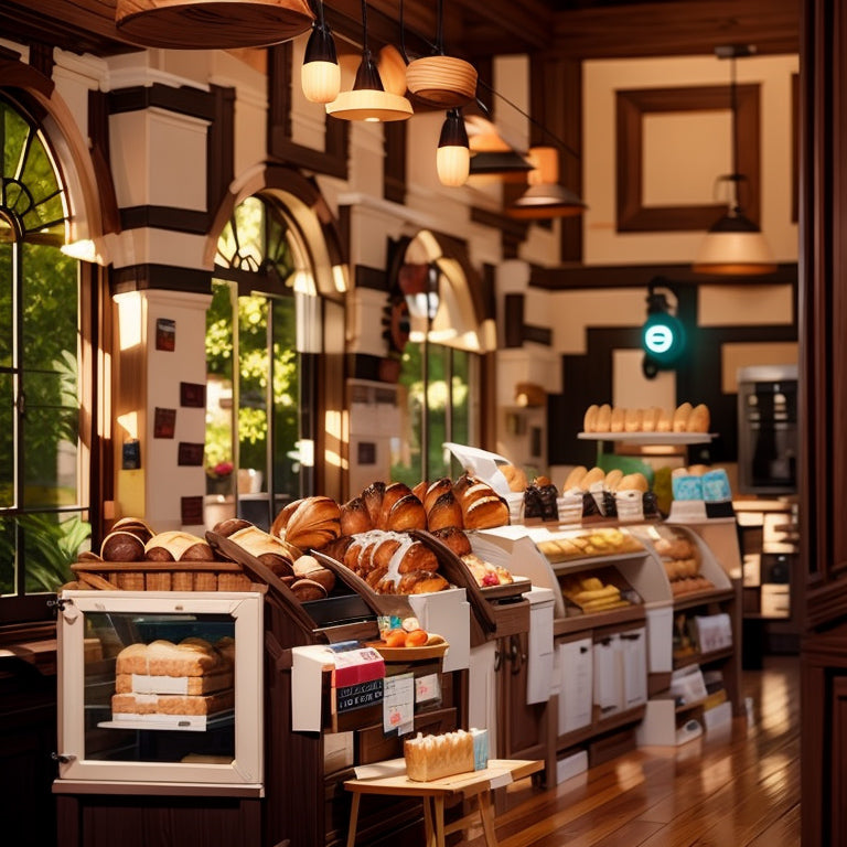 Freshly Baked Bread in a Bakery