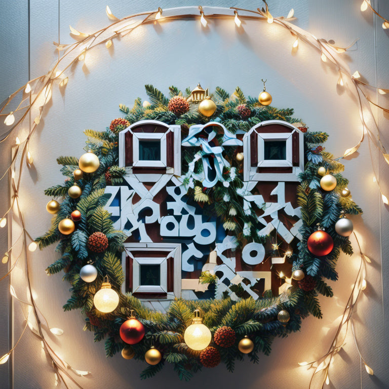 Wreath with Cute Festive Details