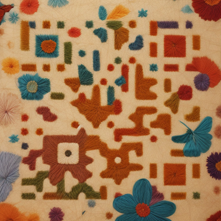 Floral Rug Embroidery