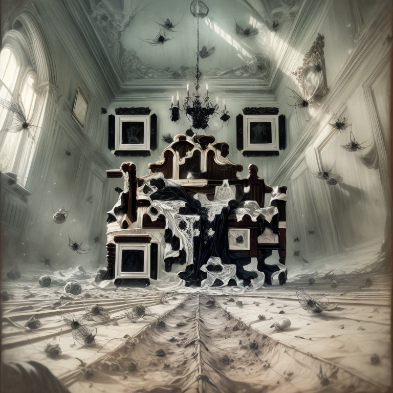 Room in Gothic Style with Flies