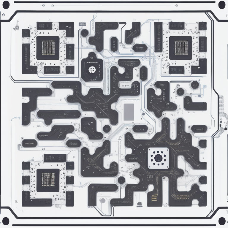 Computer Board mixed with QR Code